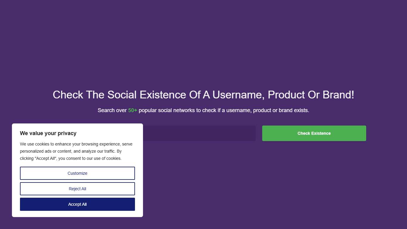Social Checker - Check your Username or Brand on 50+ Social Media