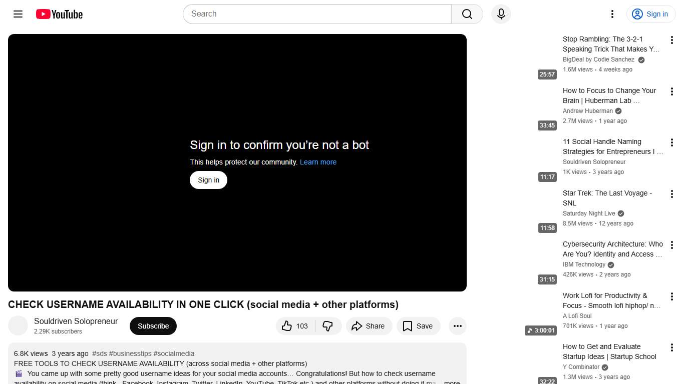 CHECK USERNAME AVAILABILITY IN ONE CLICK (social media + other platforms) - YouTube