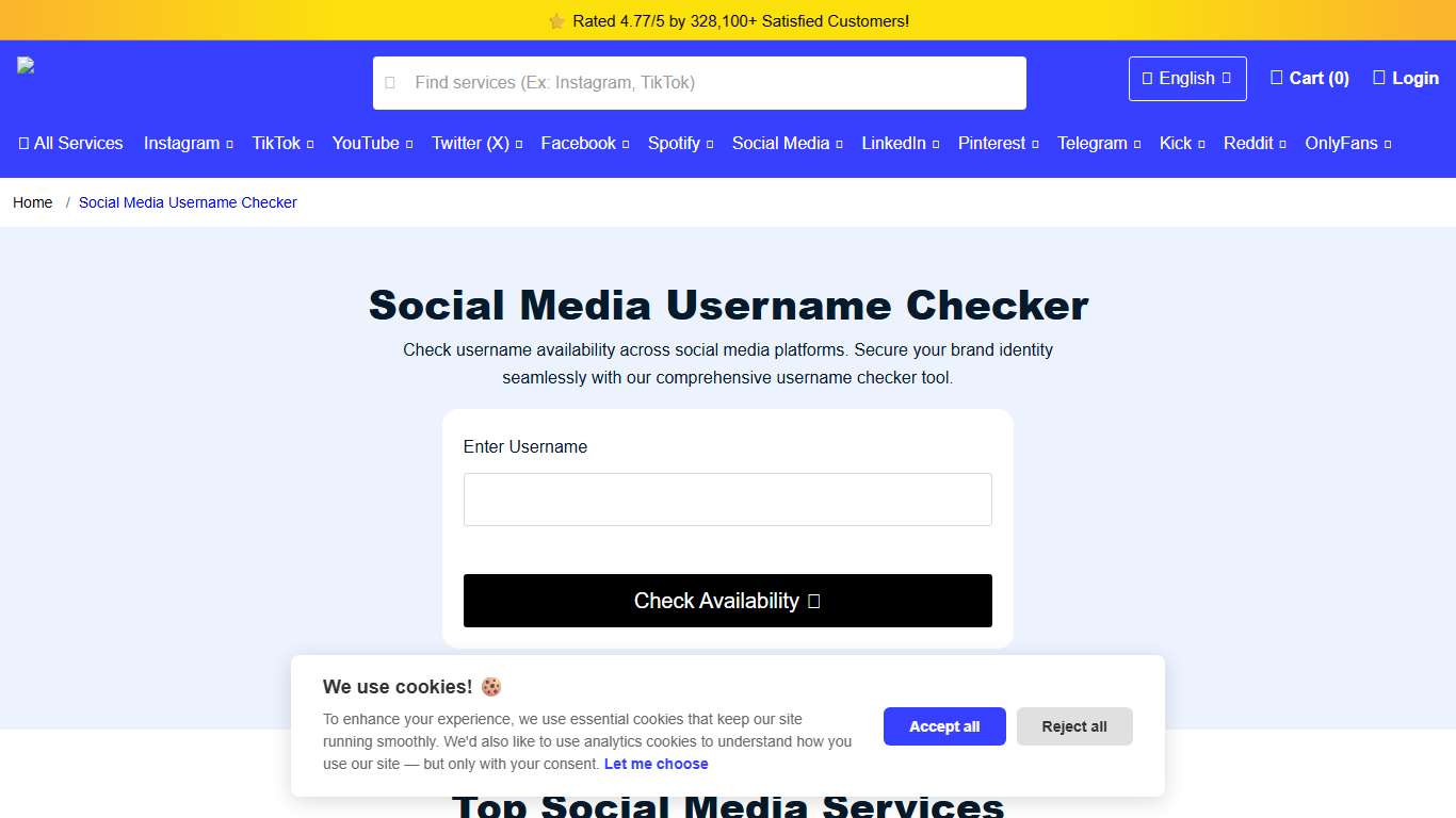 Free Social Media Username Checker | Media Mister